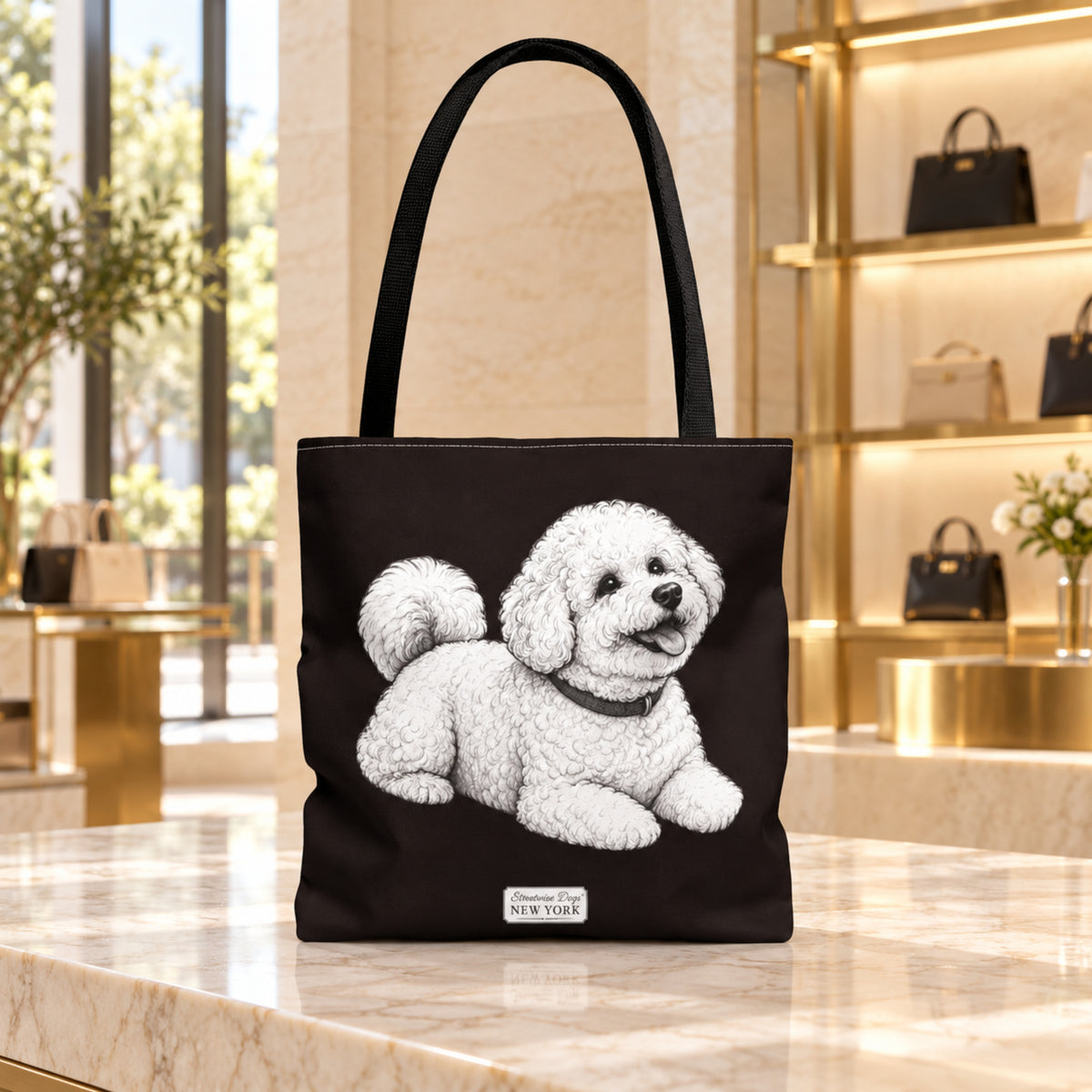 Bichon Frisé, Durable Tote Bag