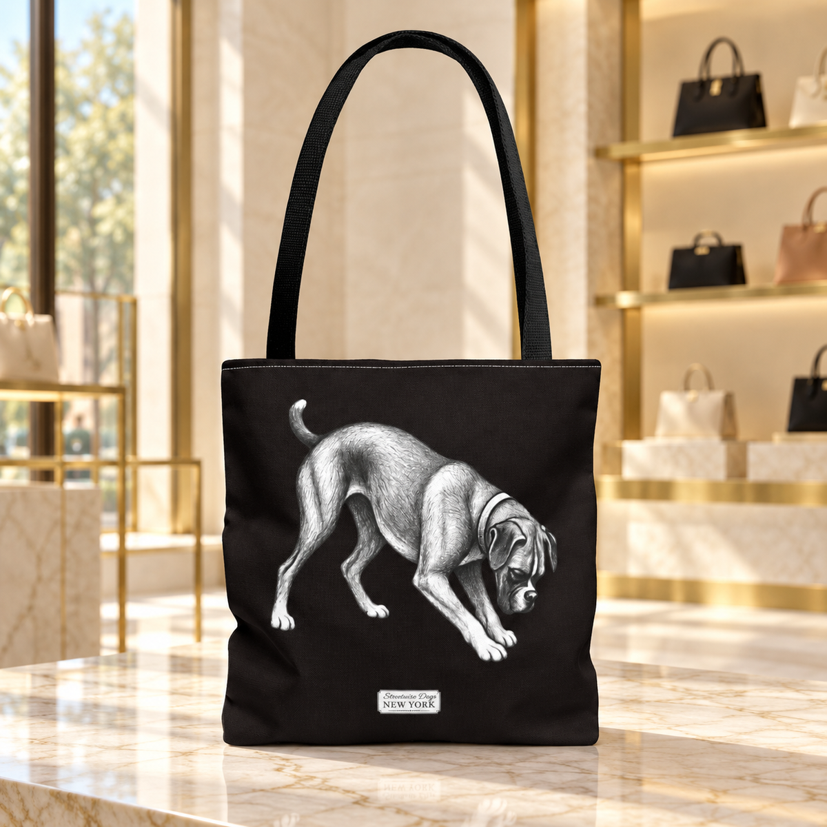 Boxer Dog, Durable Tote Bag