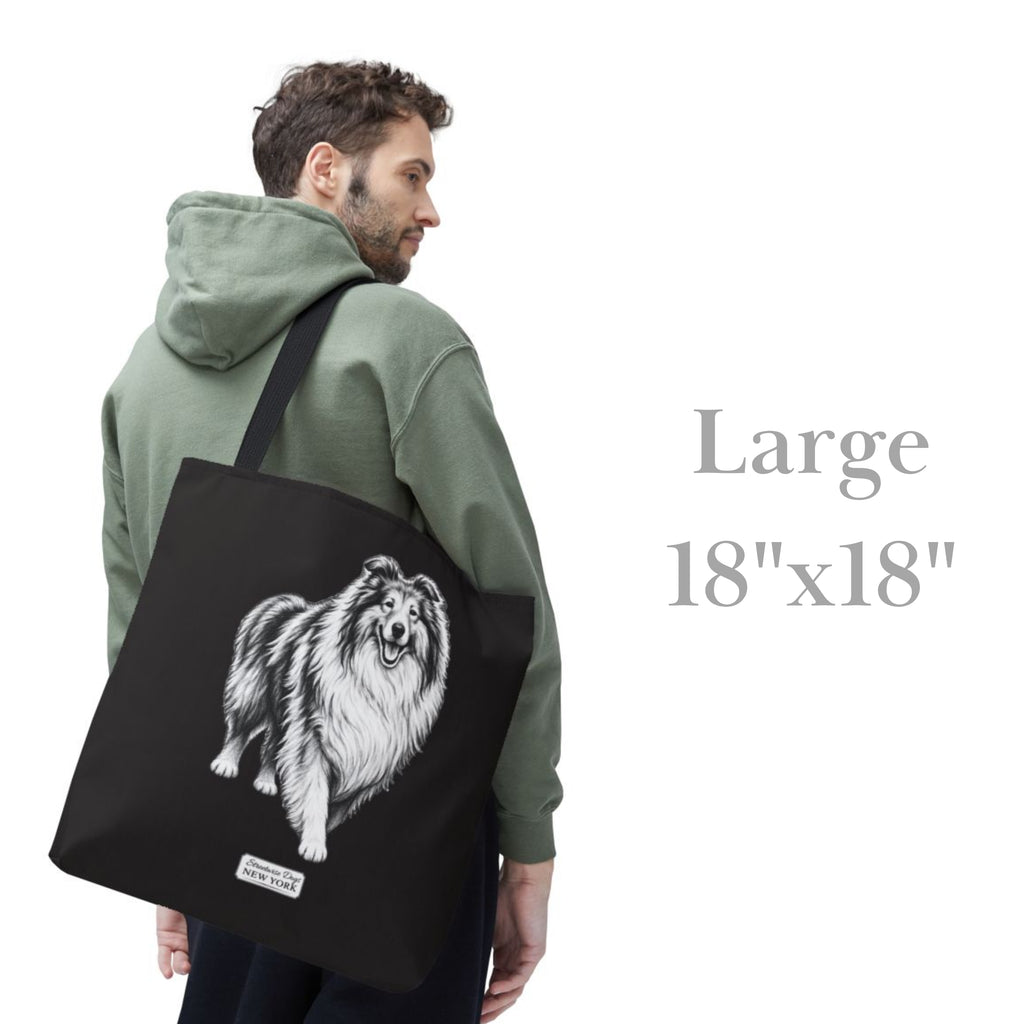 Collie, Durable Tote Bag