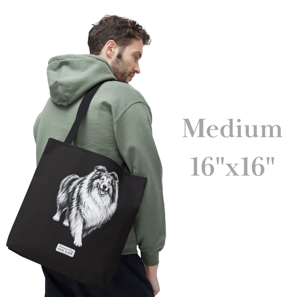 Collie, Durable Tote Bag