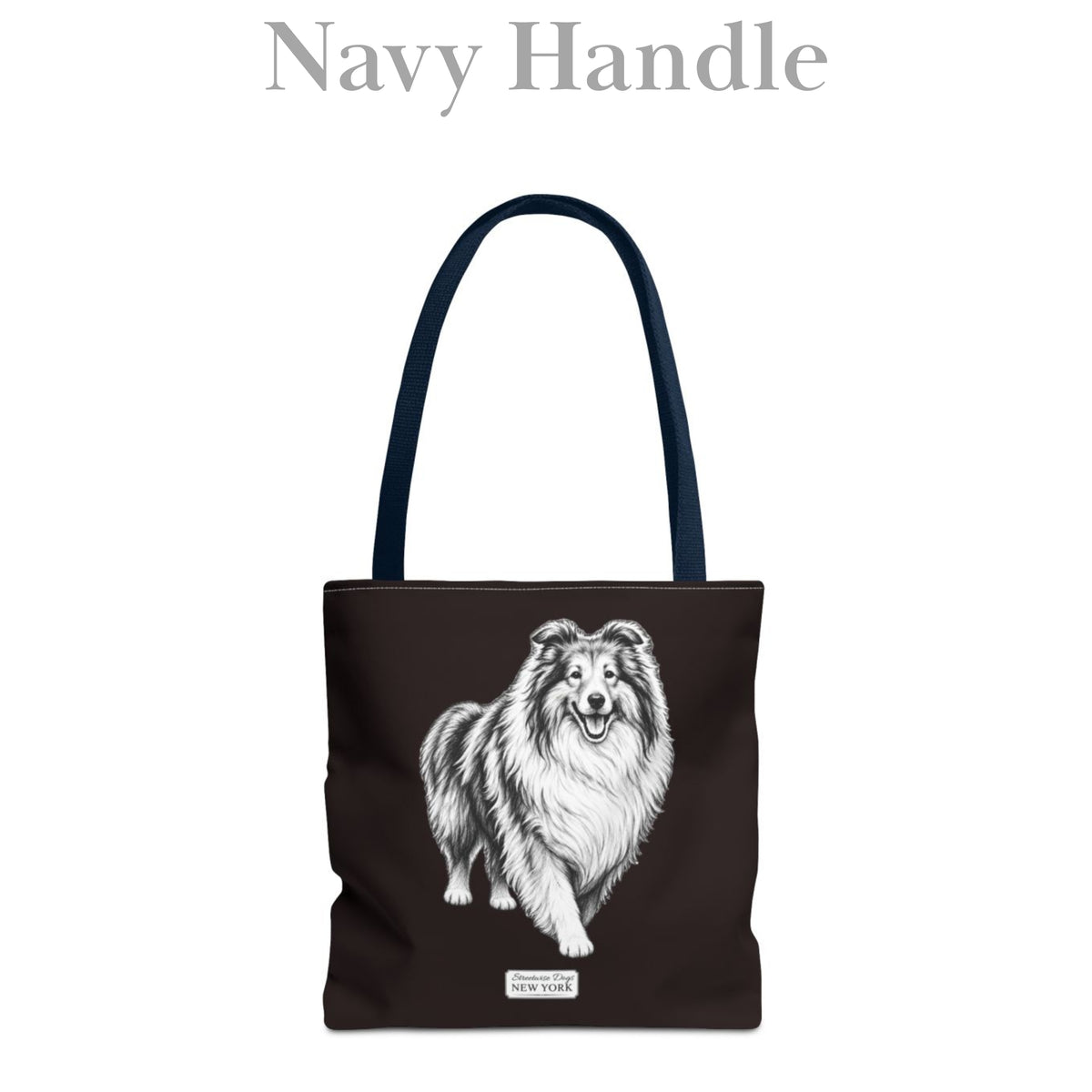 Collie, Durable Tote Bag