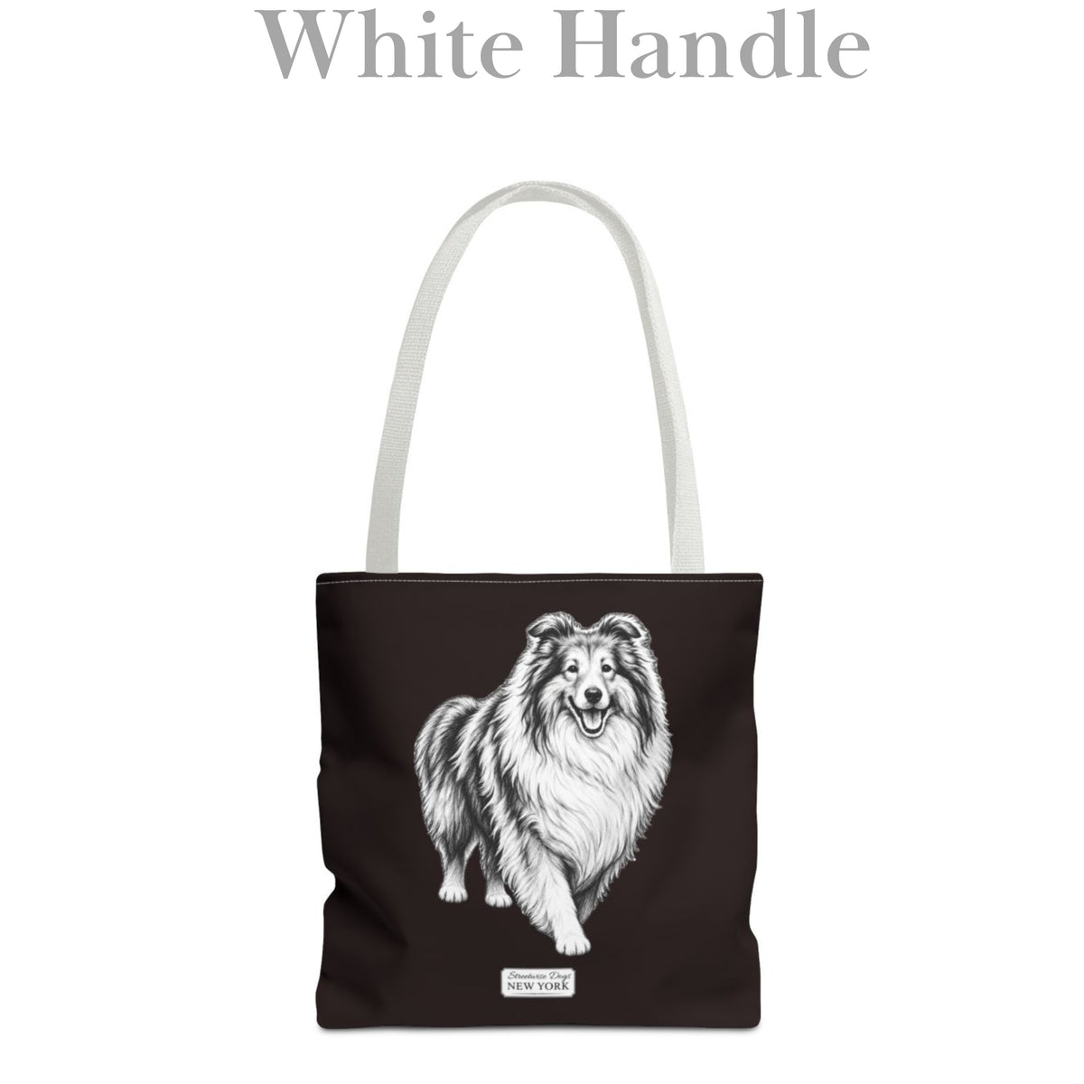 Collie, Durable Tote Bag