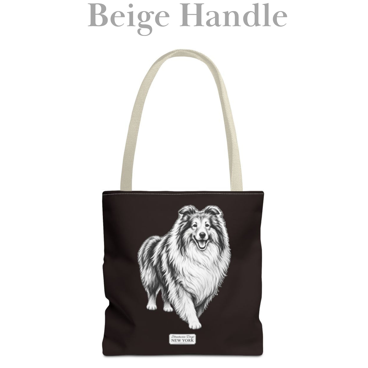 Collie, Durable Tote Bag