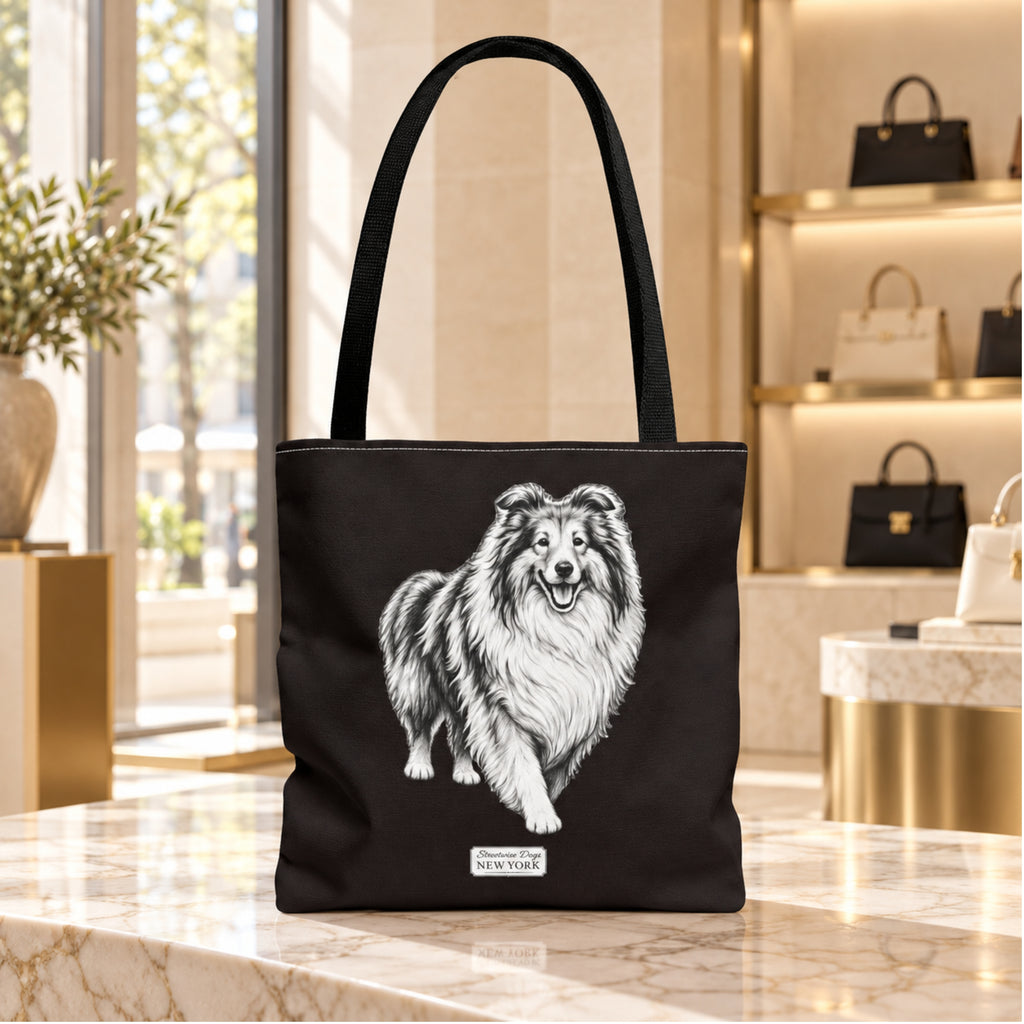 Collie, Durable Tote Bag