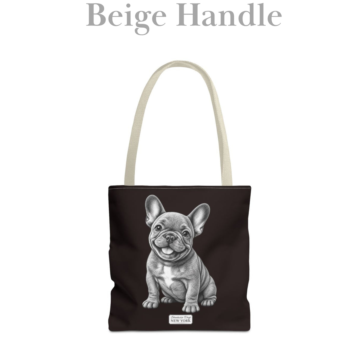 French Bulldog, Durable Tote Bag