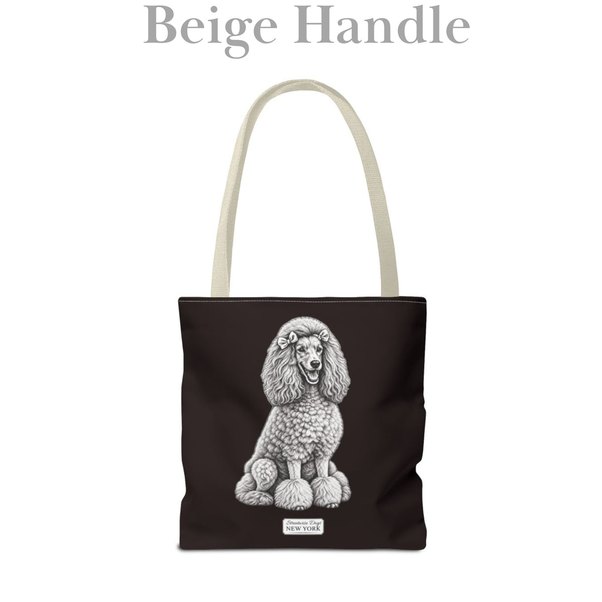 Poodle, Durable Tote Bag
