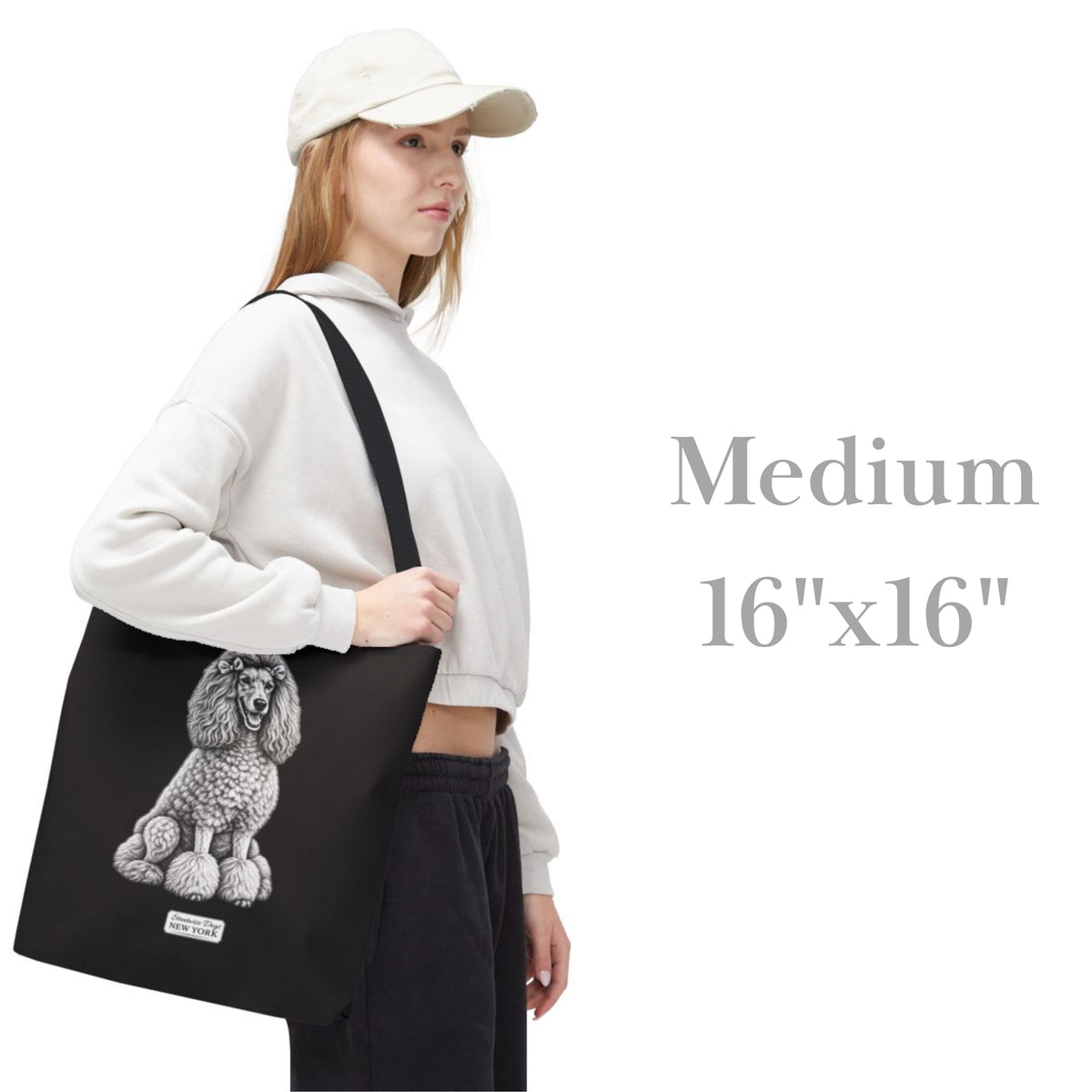 Poodle, Durable Tote Bag