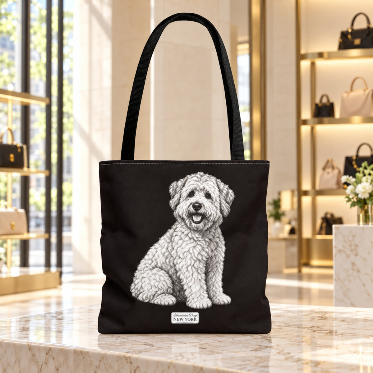 Wheaten Terrier, Durable Tote Bag