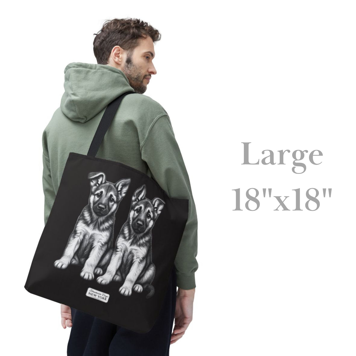 German Shepherd Puppies, Durable Tote Bag