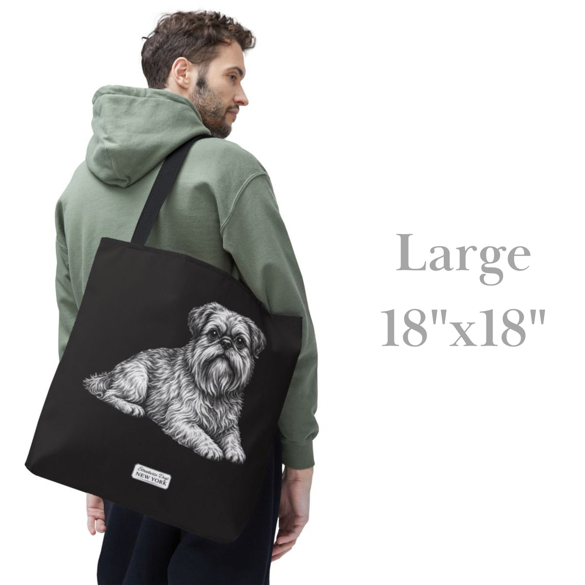 Brussels Griffon, Durable Tote Bag