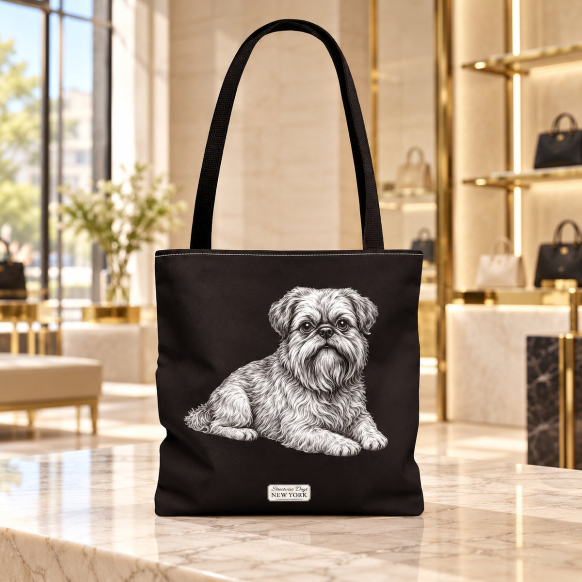 Brussels Griffon, Durable Tote Bag