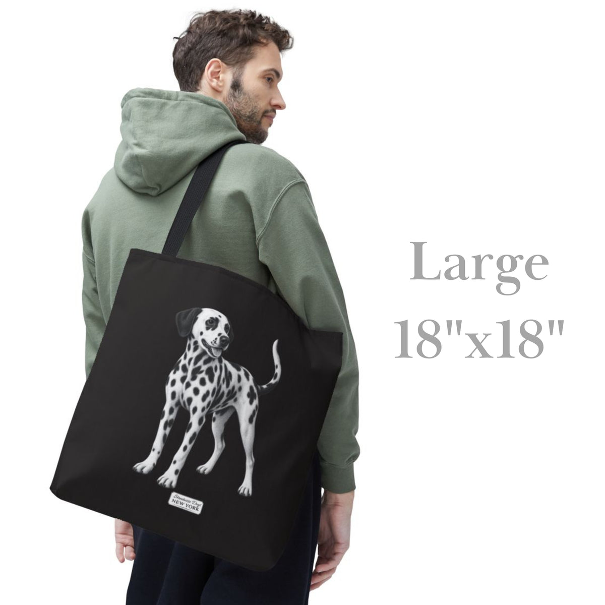 Dalmatian, Durable Tote Bag