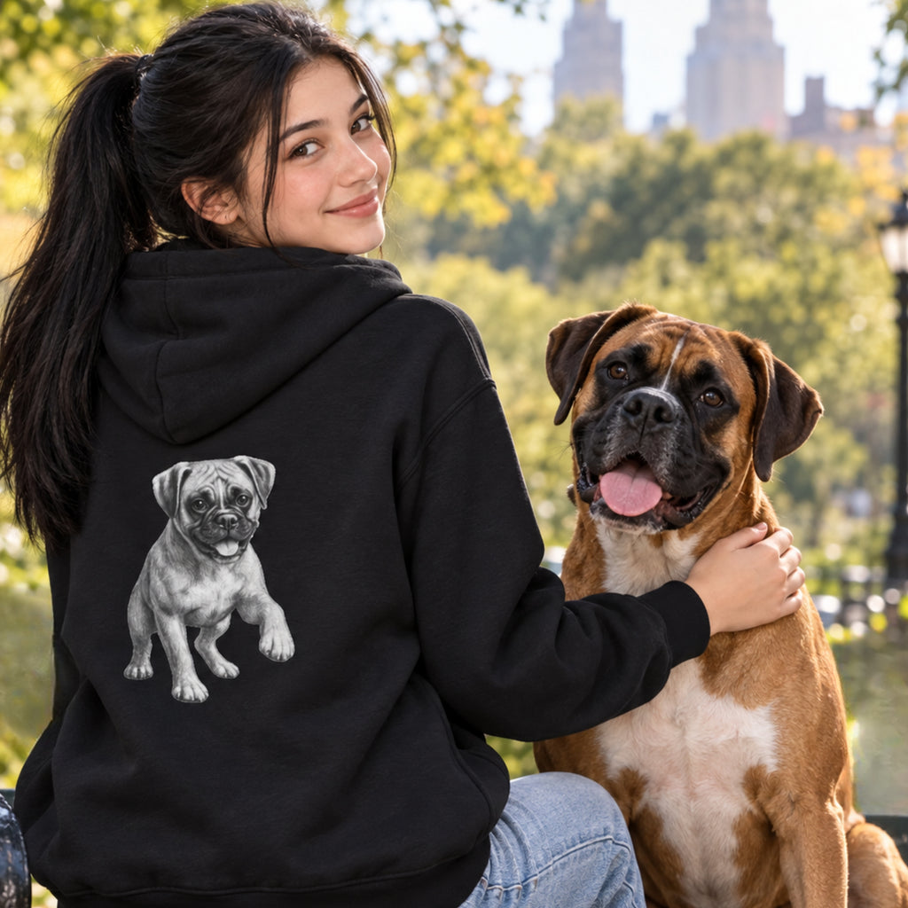 Boxer, Youth Heavy Blend Zipped Unisex Hoodie