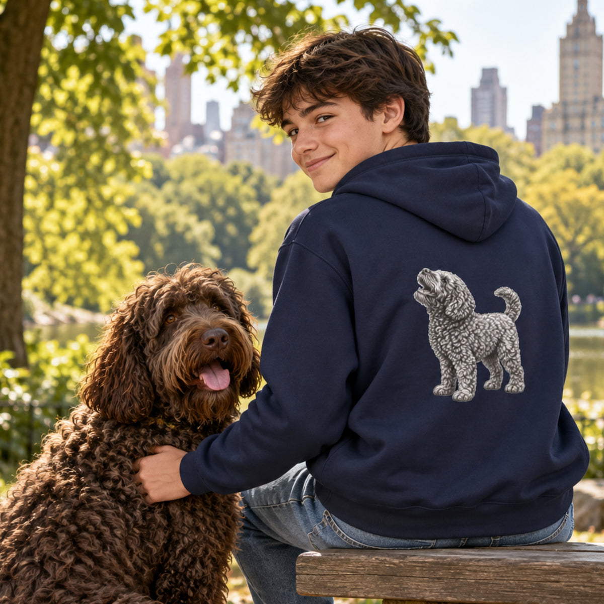 Barbet, Youth Heavy Blend Zipped Unisex Hoodie