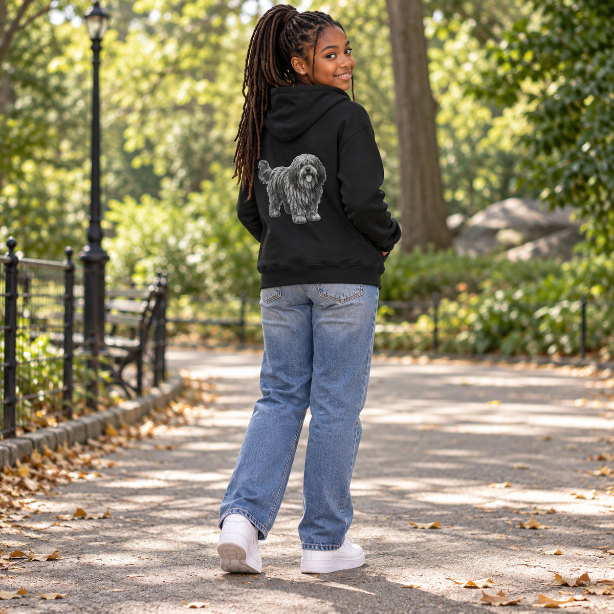 Bergamasco Shepherd, Youth Heavy Blend Zipped Unisex Hoodie