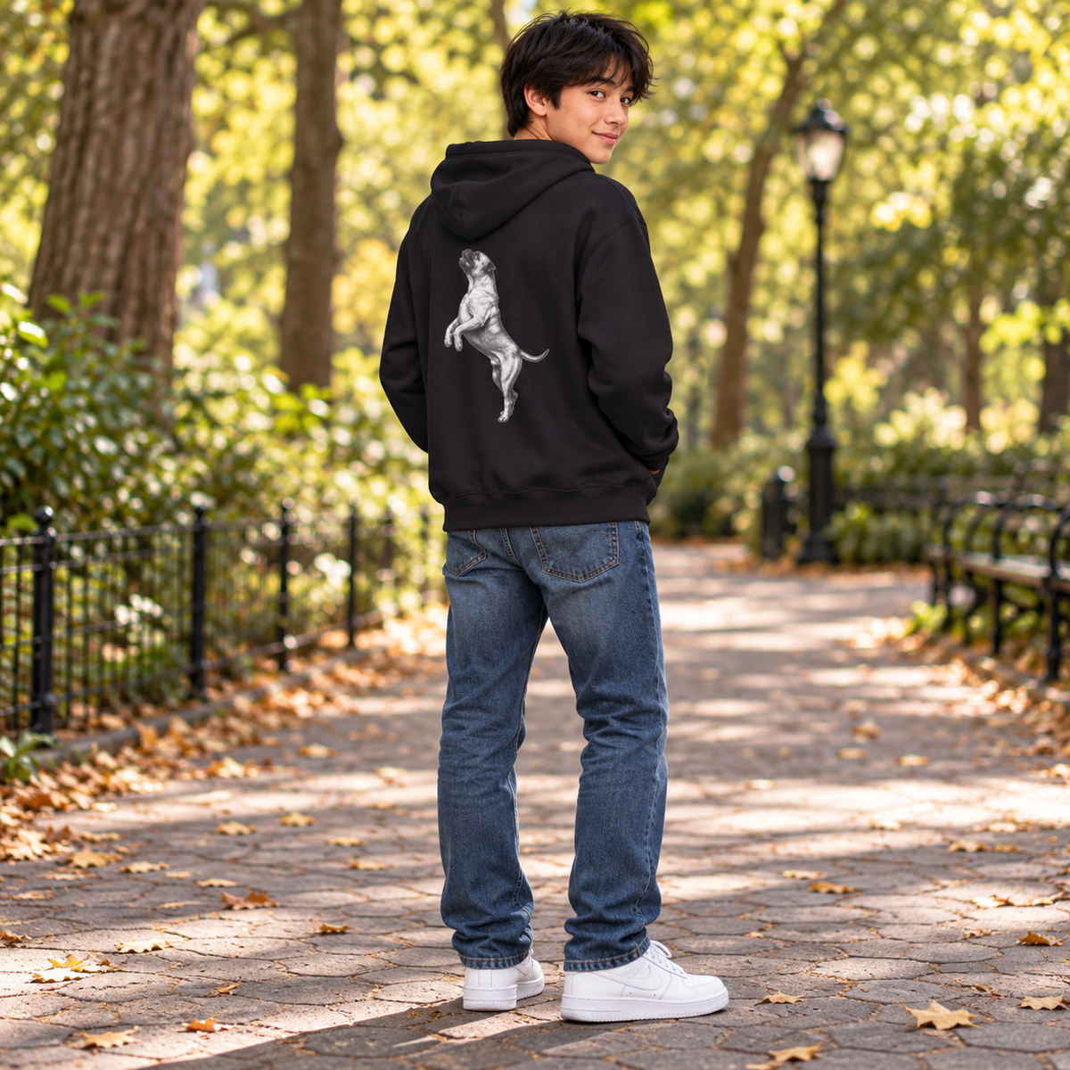 Mastiff, Youth Heavy Blend Zipped Unisex Hoodie