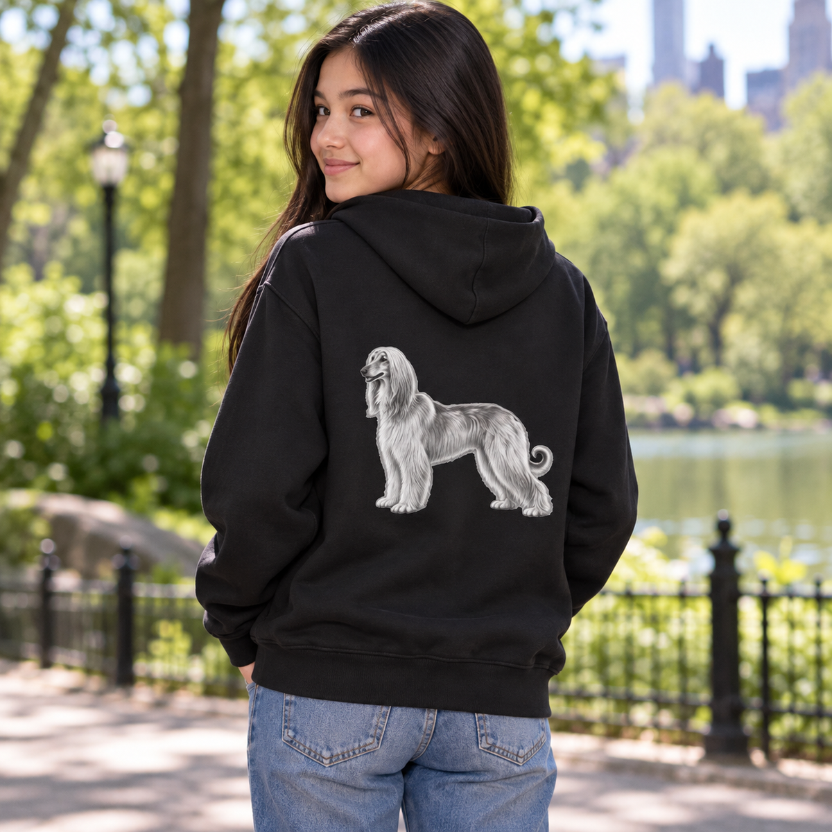 Afghan, Youth Heavy Blend Zipped Unisex Hoodie