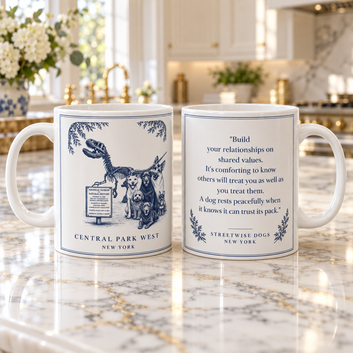 Central Park West New York, Labrador & Friends: Whimsical Wisdom Mug