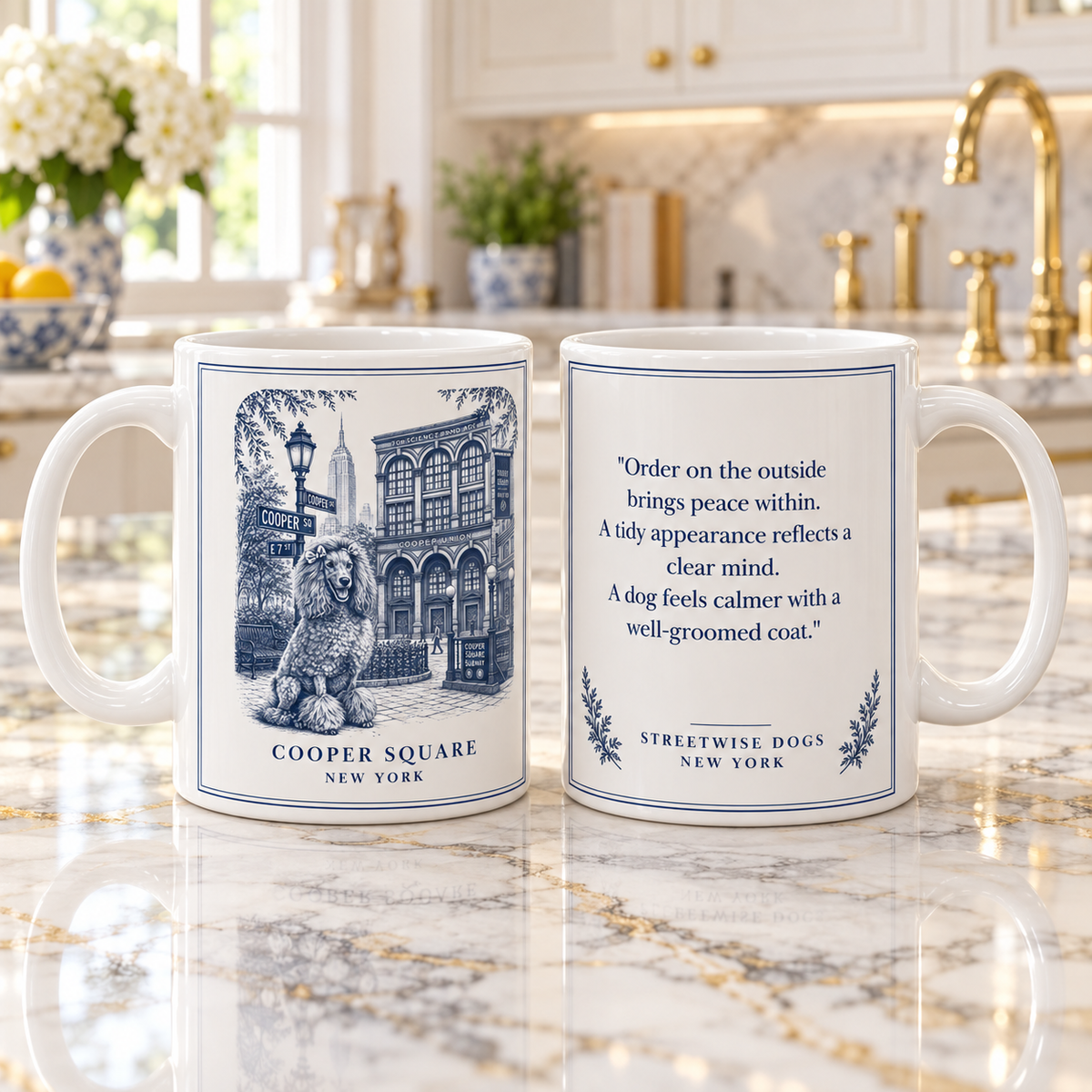 Cooper Square, Poodle: Whimsical Wisdom Mug