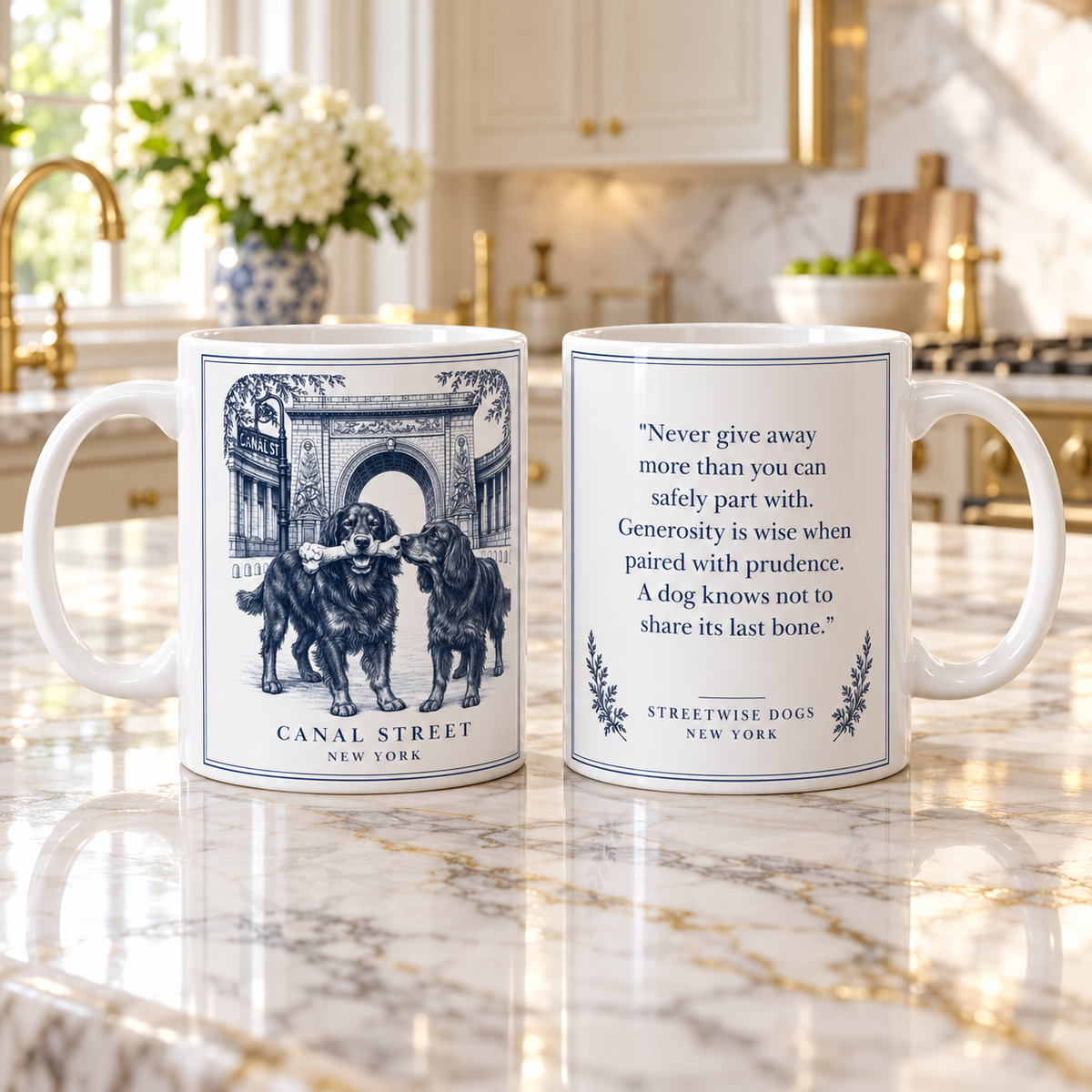 Canal Street New York, Gordon Setter: Whimsical Wisdom Mug