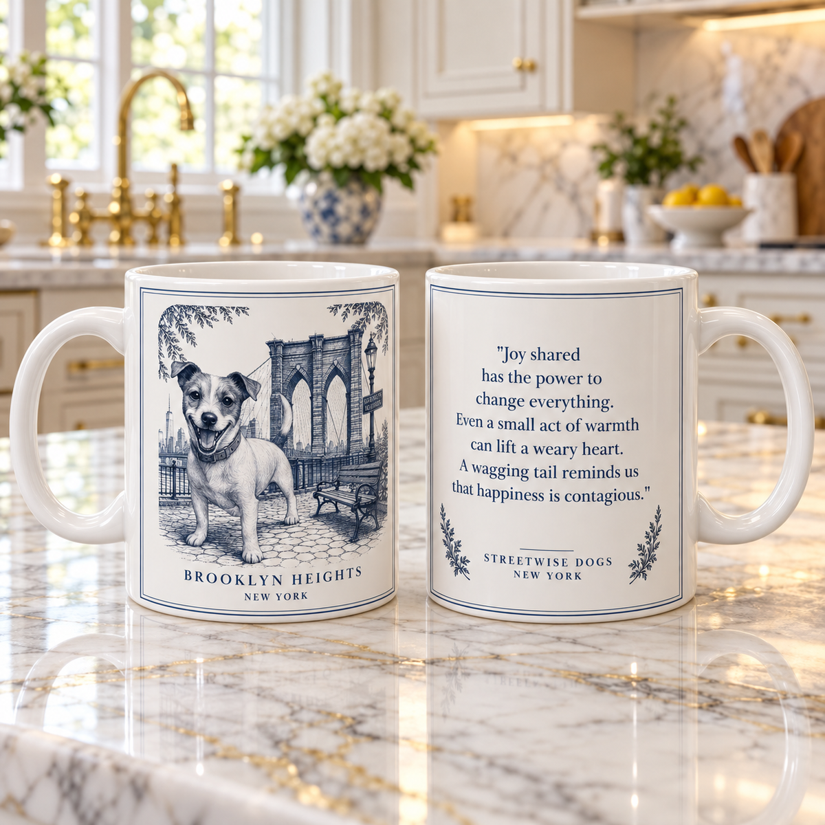 Brooklyn Heights, Jack Russell: Whimsical Wisdom Mug