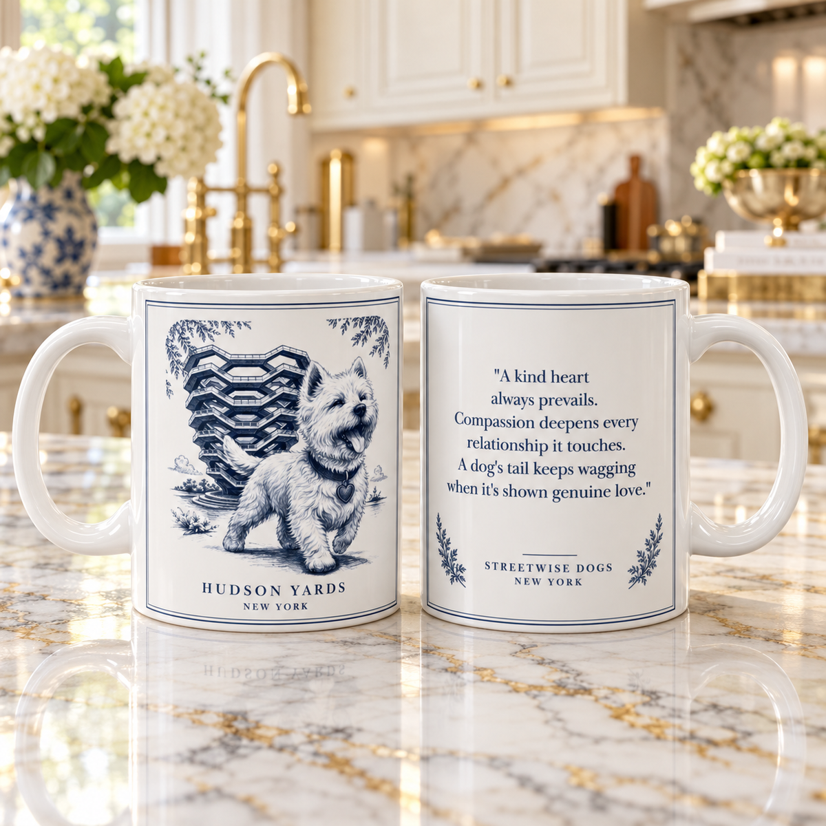 Hudson Yards, West Highland Terrier: Whimsical Wisdom Mug