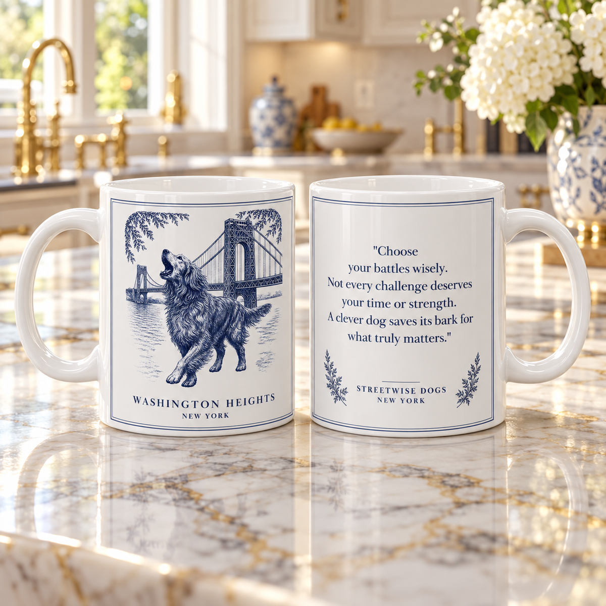 Washington Heights New York, Irish Setter: Whimsical Wisdom Mug