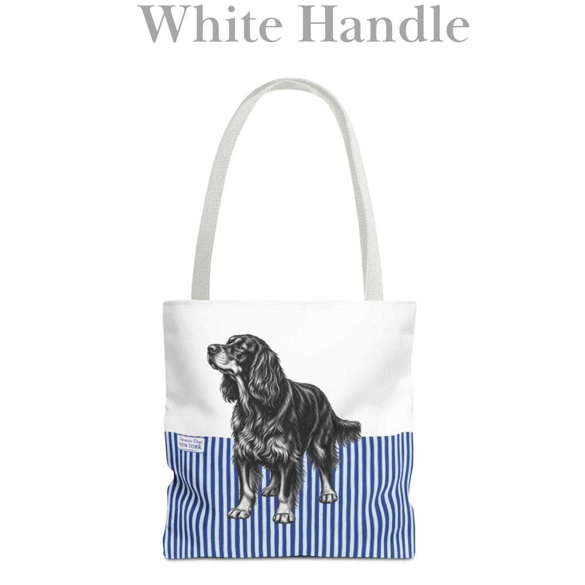 Gordon Setter, Blue Stripe Durable Tote Bag