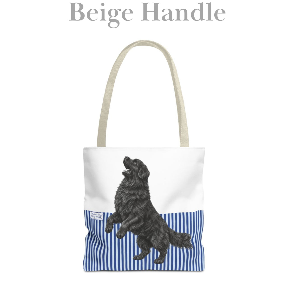 Newfoundland, Blue Stripe Durable Tote Bag