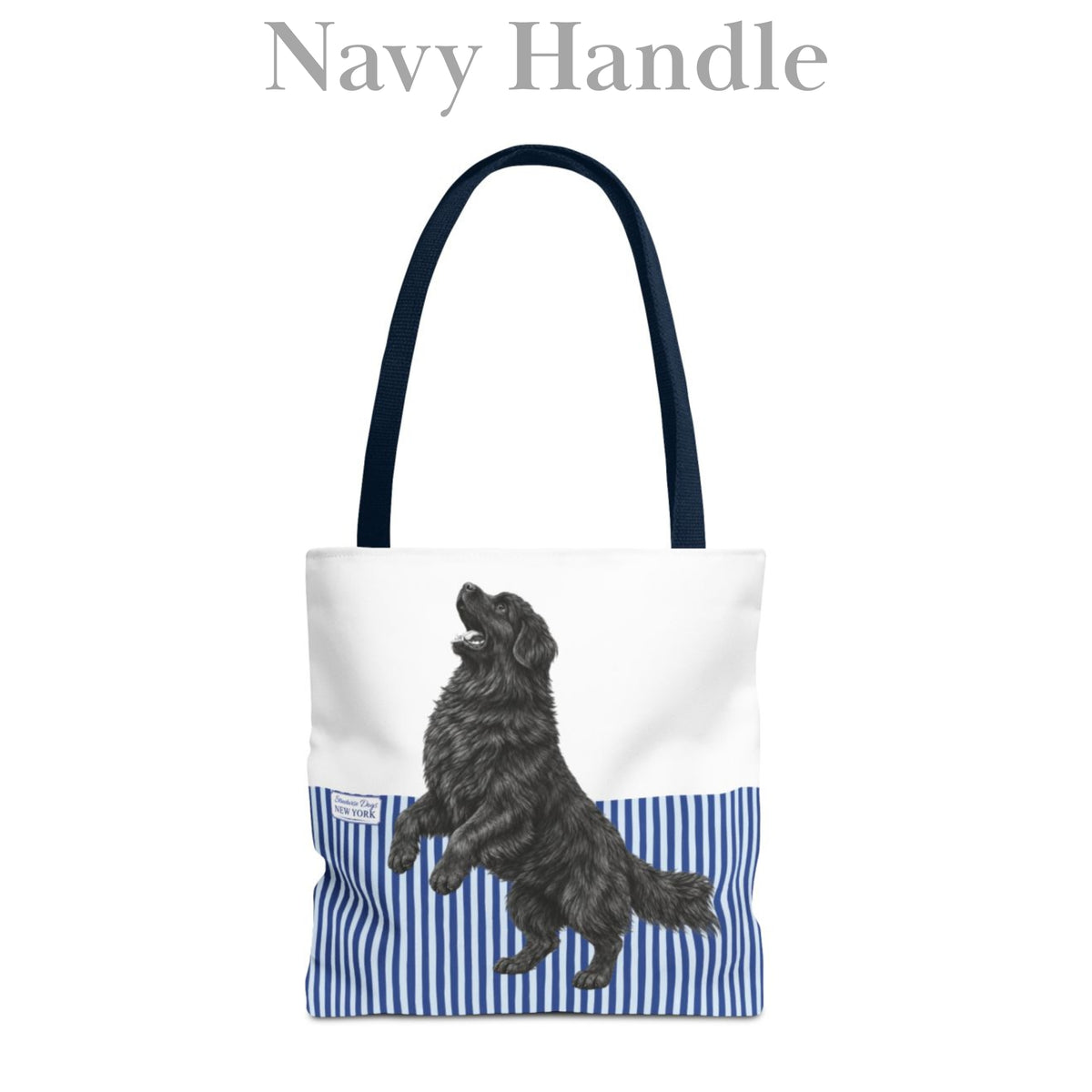 Newfoundland, Blue Stripe Durable Tote Bag
