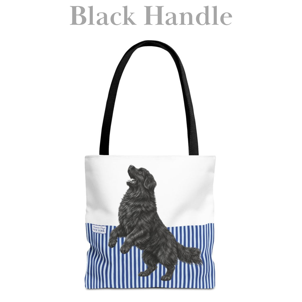 Newfoundland, Blue Stripe Durable Tote Bag