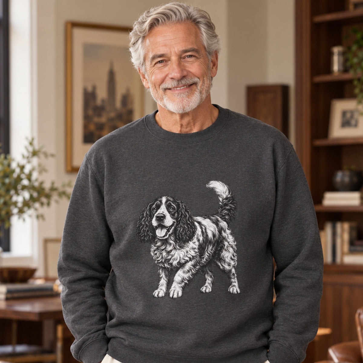 Cocker Spaniel, Unisex Extra Comfortable Crewneck Sweatshirt