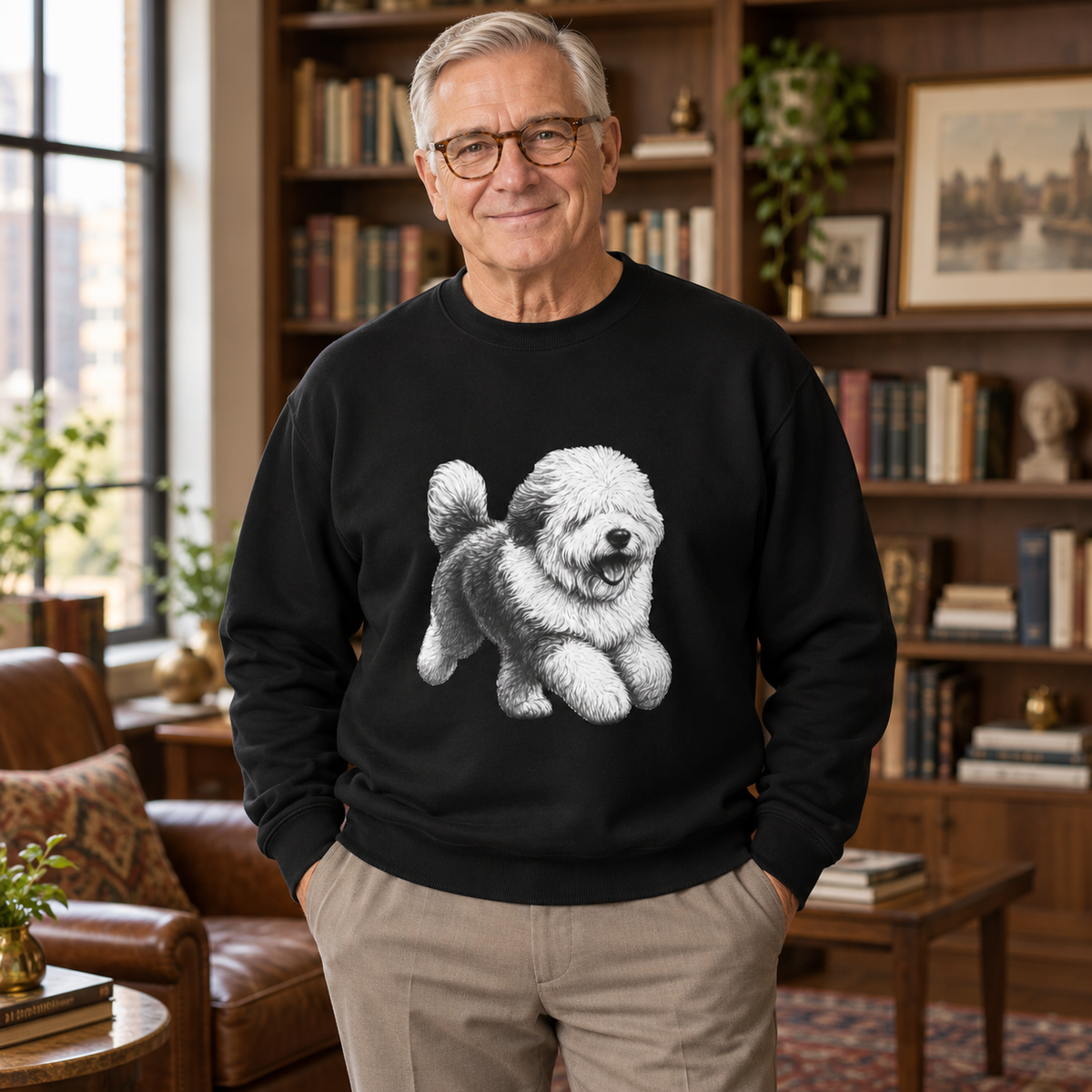 Old English Sheepdog, Unisex Extra Comfortable Crewneck Sweatshirt