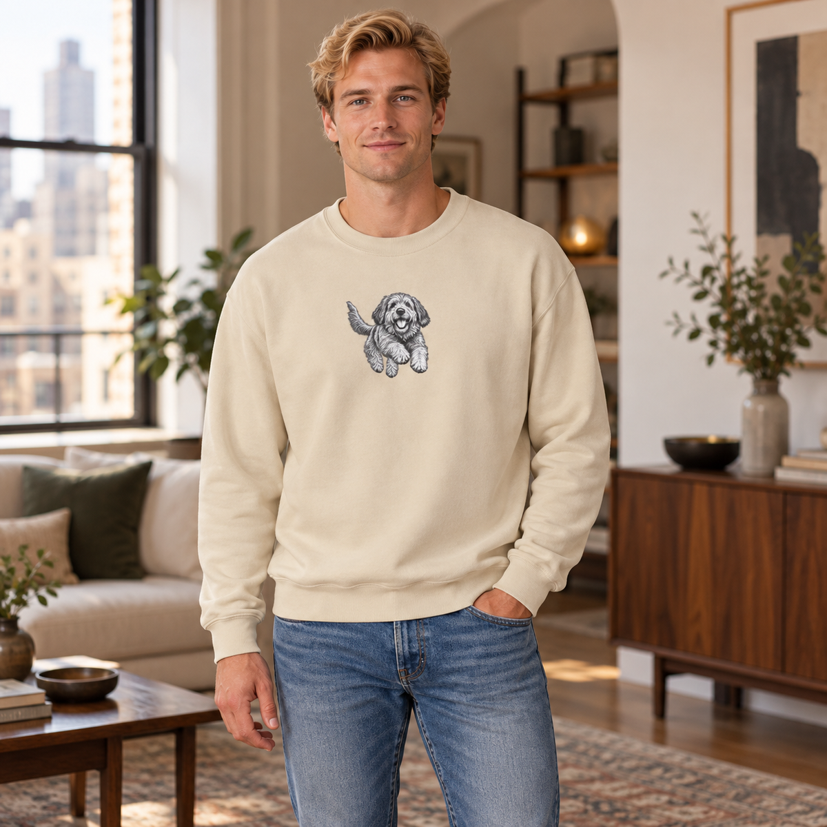 Otterhound, Unisex Extra Comfortable Crewneck Sweatshirt