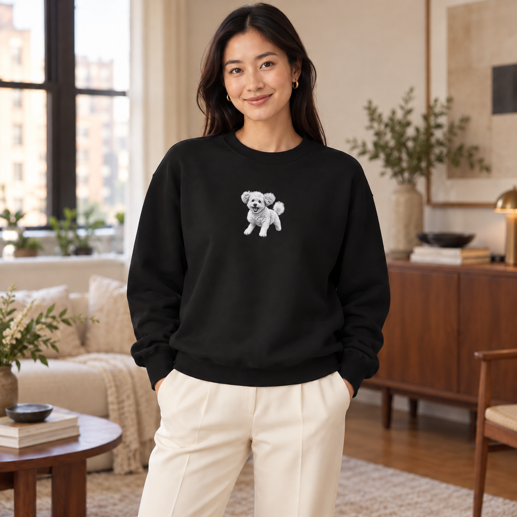 Poochon, Unisex Extra Comfortable Crewneck Sweatshirt