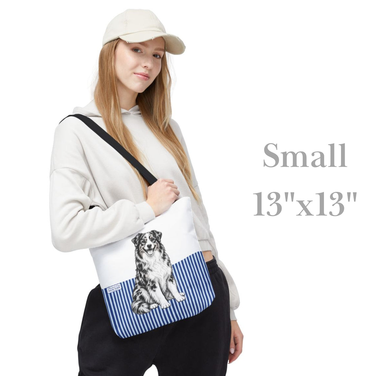 Australian Shepherd, Blue Stripe Durable Tote Bag