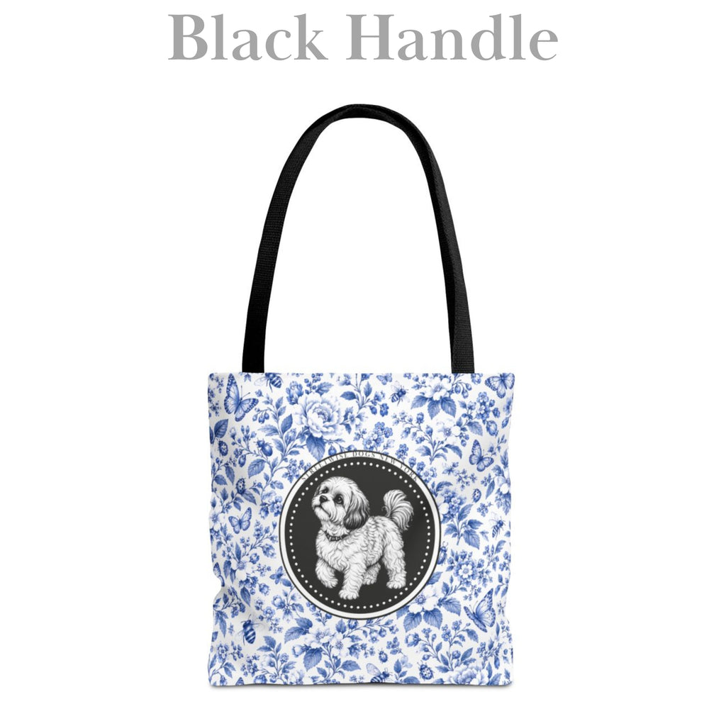 Shih Tzu, Blue Stripe Durable Tote Bag