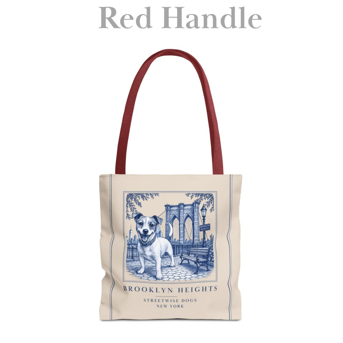 Brooklyn Heights Jack Russell: Durable Tote Bag