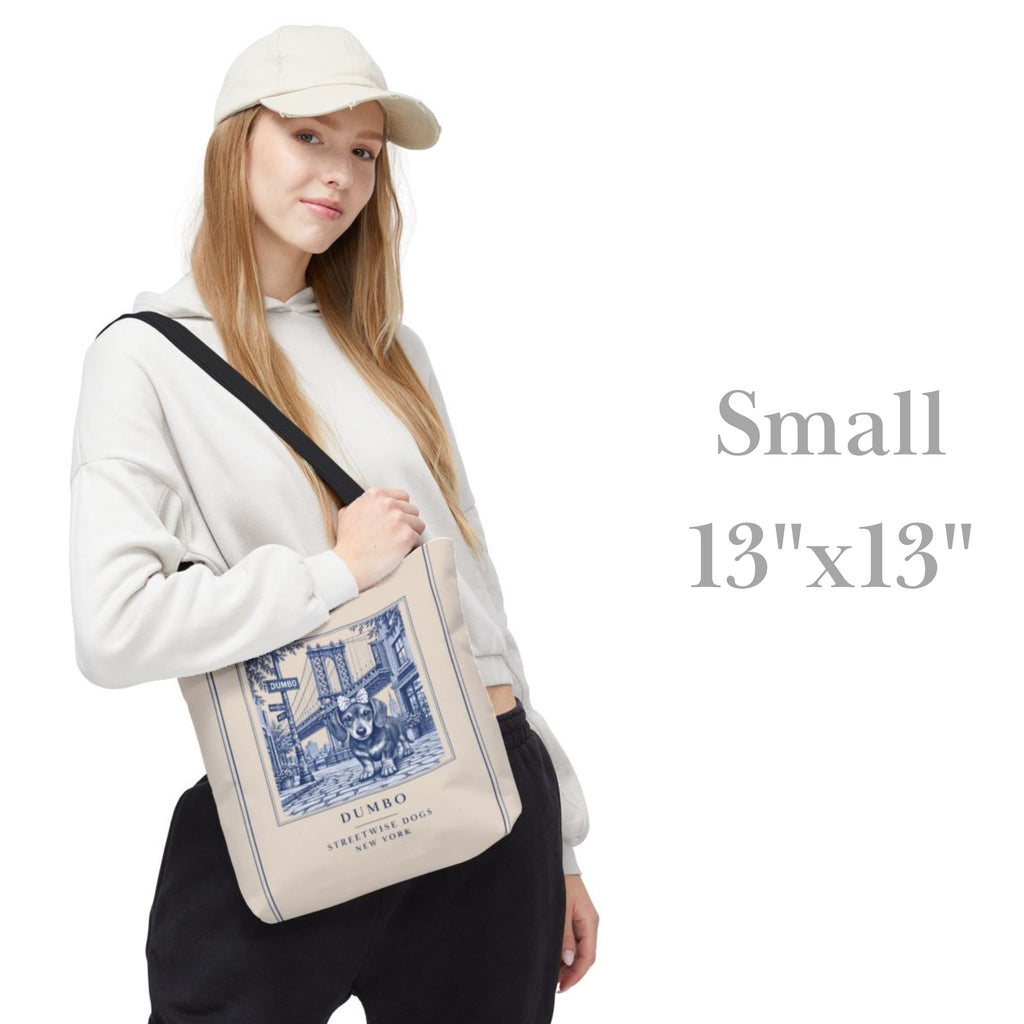 Dumbo New York Dachshund: Durable Tote Bag