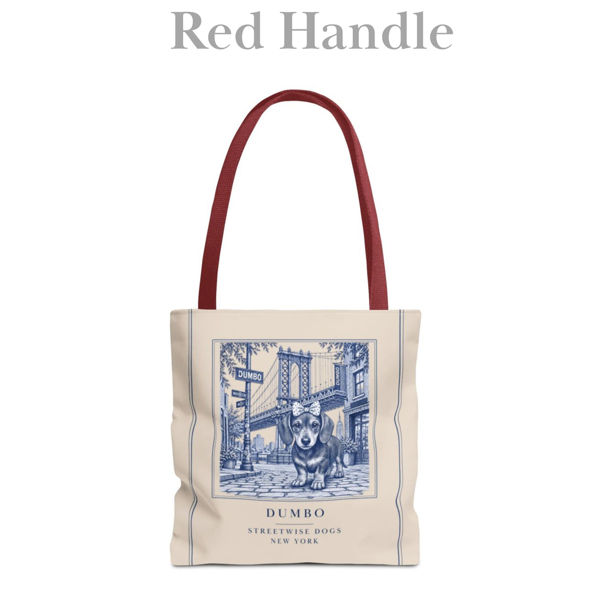 Dumbo New York Dachshund: Durable Tote Bag