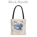 Coney Island New York Skye Terrier: Durable Tote Bag