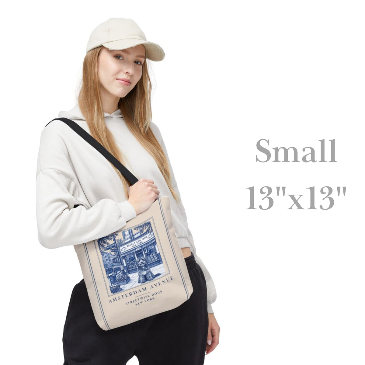 Amsterdam Avenue New York Labradoodle: Durable Tote Bag