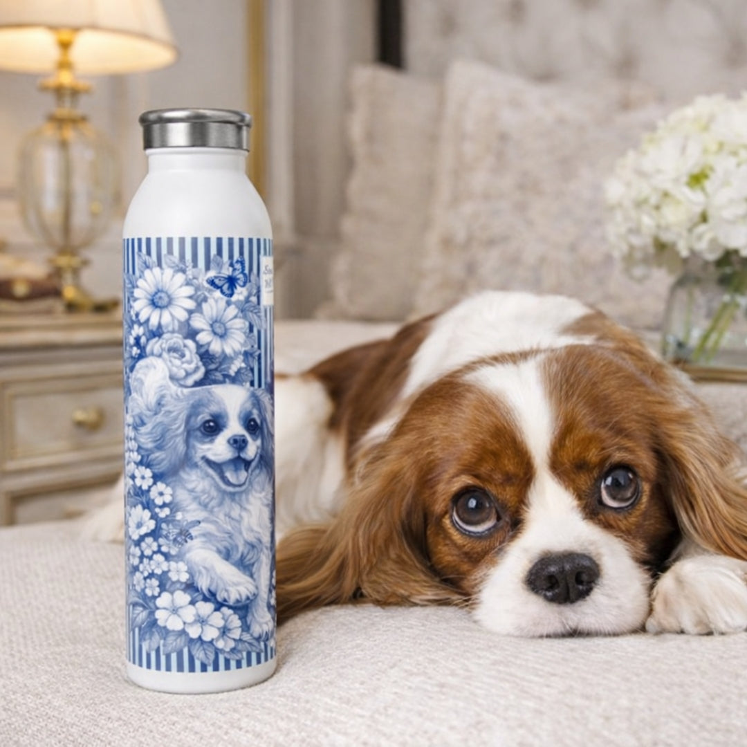 Cavalier King Charles Spaniel Slim insulated Water Bottle