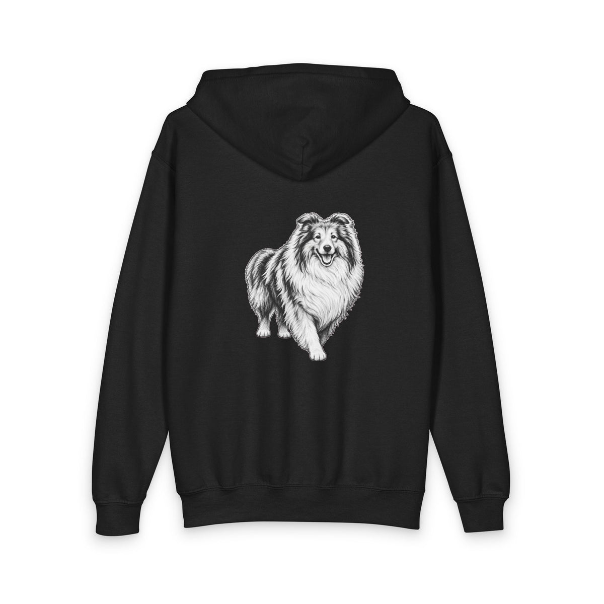 Collie, Youth Heavy Blend Zipped Unisex Hoodie
