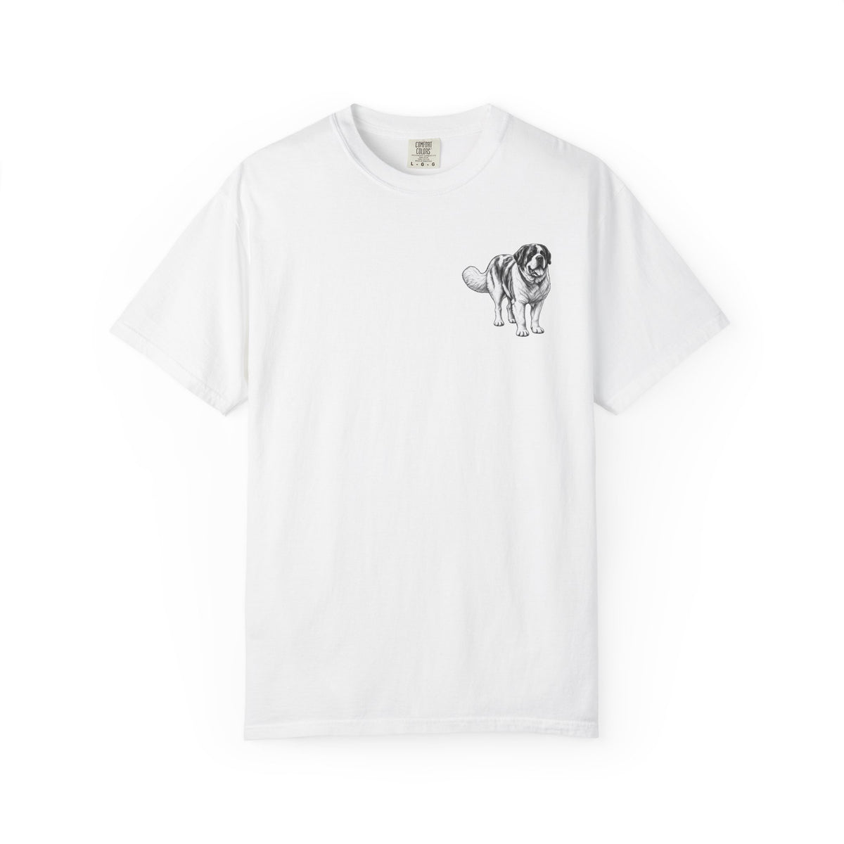 Saint Bernard, Illustrated Unisex T-Shirt | Exceptional Comfort