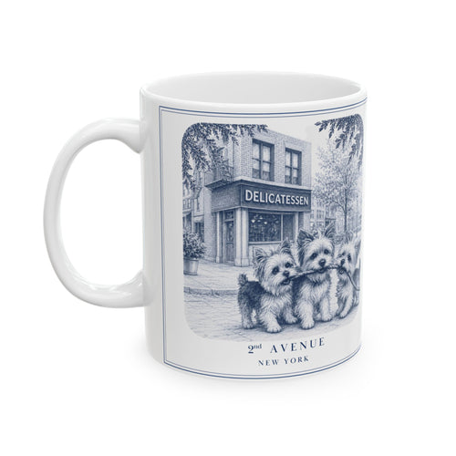 2nd Avenue New York, Yorkshire Terriers: Whimsical Wisdom Mug