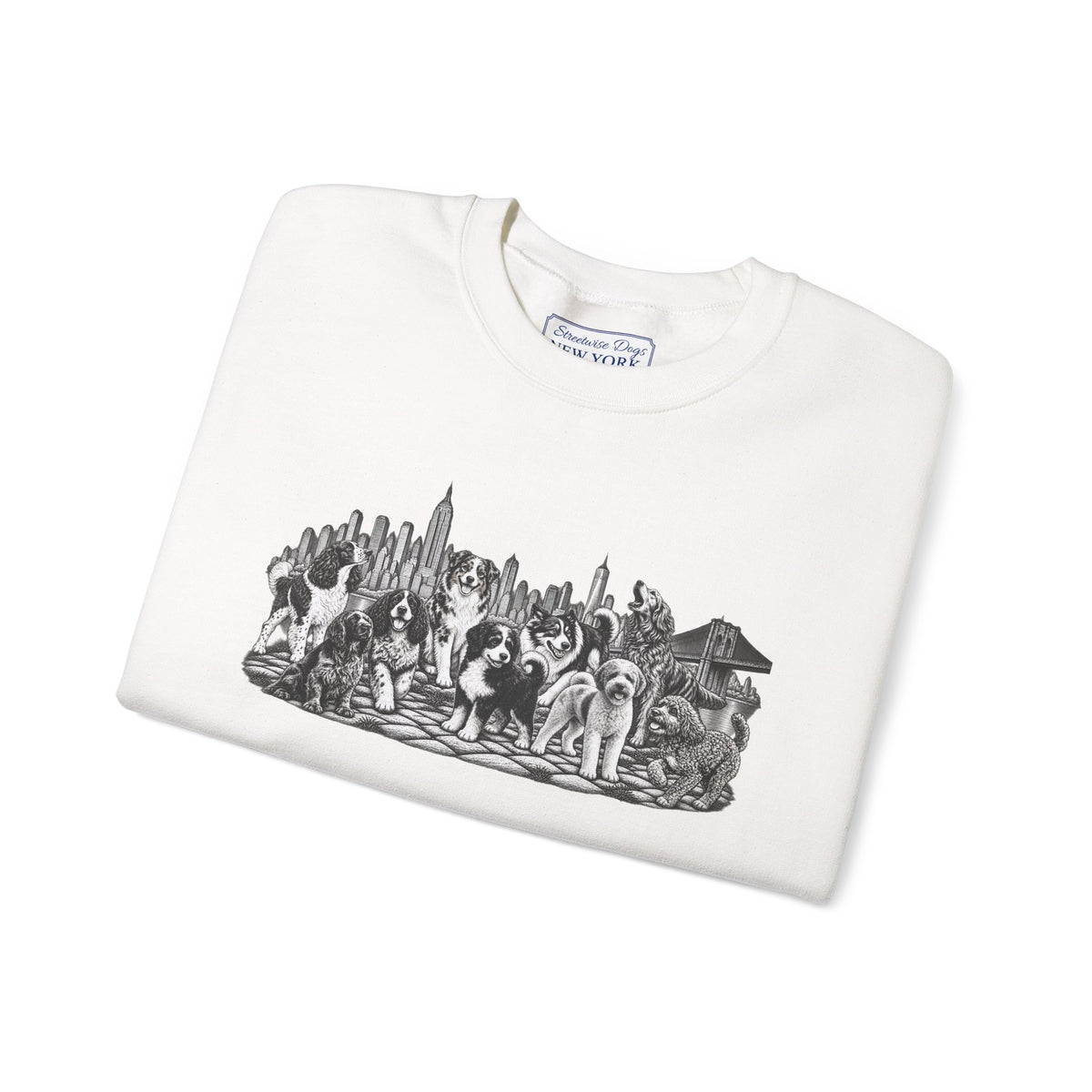 Dogs in New York: Unisex Extra Comfortable Sweatshirt