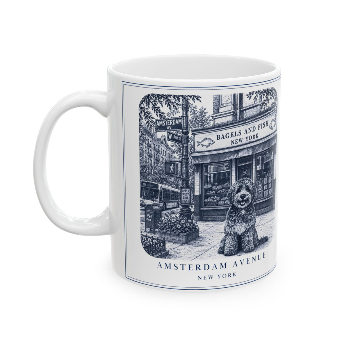 Amsterdam Avenue New York, Labradoodle: Whimsical Wisdom Mug