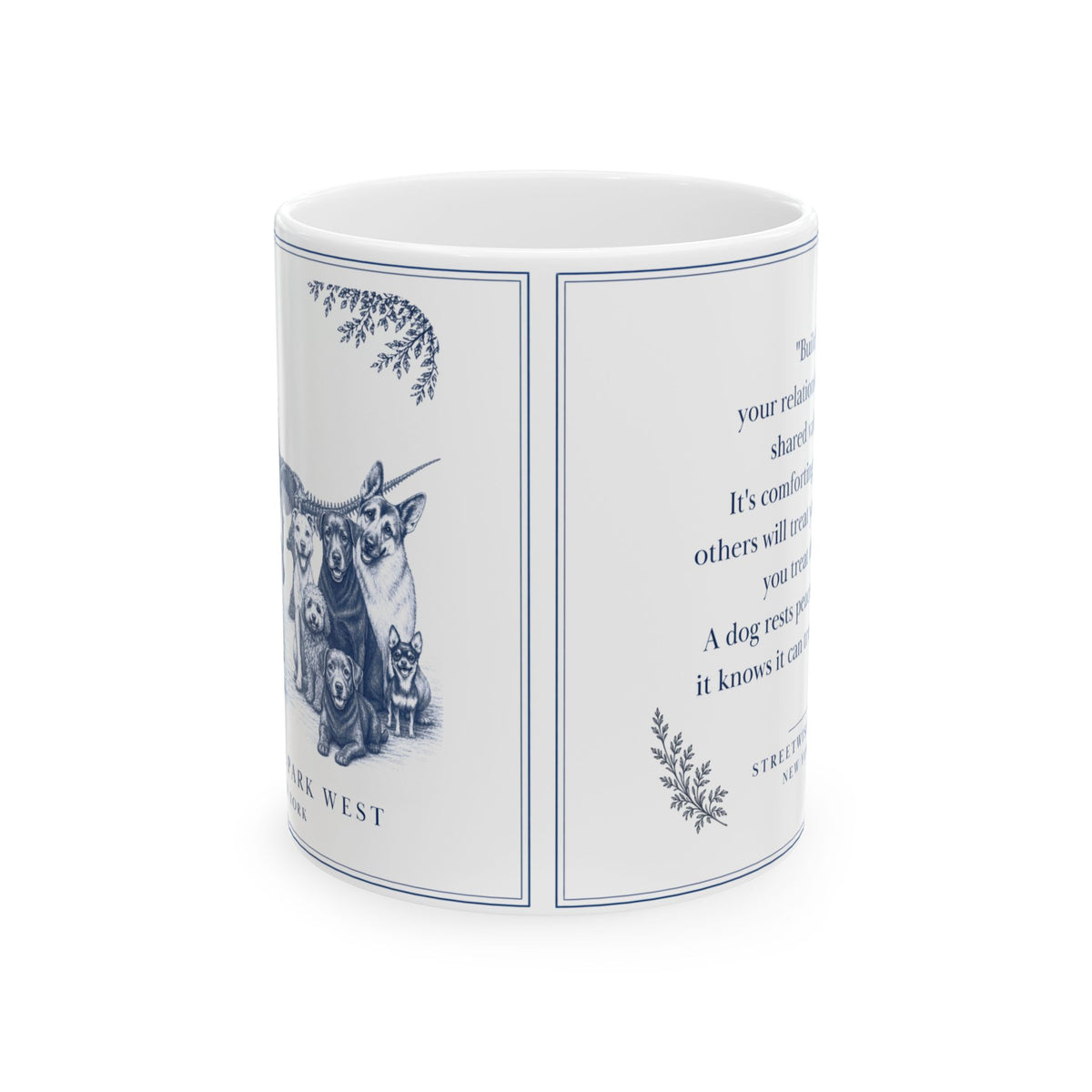 Central Park West New York, Labrador & Friends: Whimsical Wisdom Mug