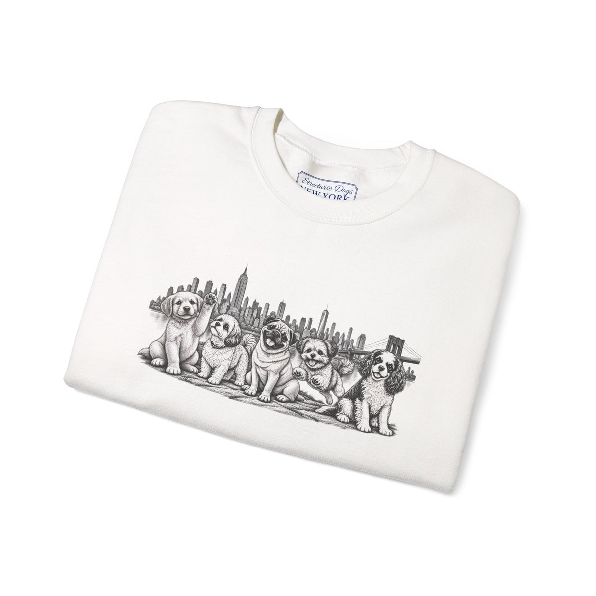 Little Dogs in New York City: Unisex Extra Comfortable Sweatshirt